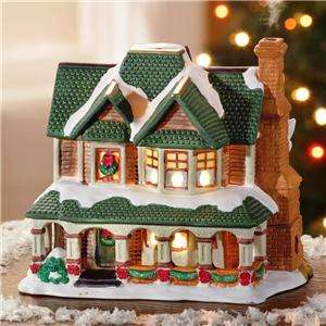Lighted Halloween Or Christmas House Shaped Incens  