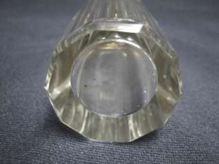 ART NOUVEAU CUT GLASS VANITY POWDER JAR STERLING SILVER LID SALE 