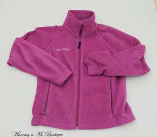 Girls Purple Columbia Fleece Jacket 14 16 Youth  