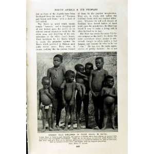  c1920 AFRICA ZULU CHILDREN KRAAL NATAL MEDICAL MAN