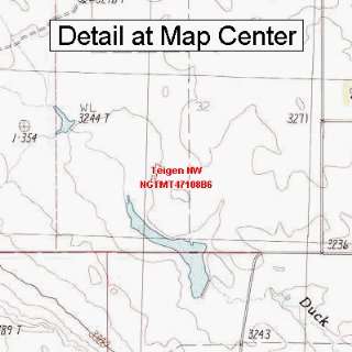   Map   Teigen NW, Montana (Folded/Waterproof)