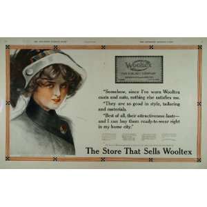  1911 Double Page Ad Wooltex Glengarry Coat H. Black Co 