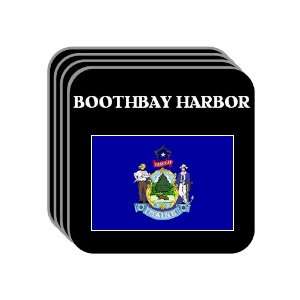  US State Flag   BOOTHBAY HARBOR, Maine (ME) Set of 4 Mini 