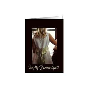  Flower Girl, Back of white dress Card Health & Personal 