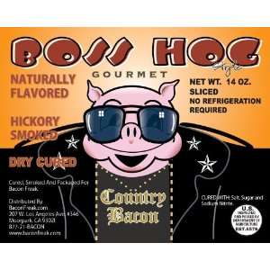 Boss Hog Hickory Smoked Bacon  Grocery & Gourmet Food