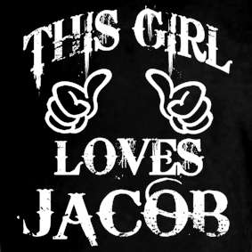 New This Girl Loves Jacob Moon Team Twiligt Tee T Shirt  
