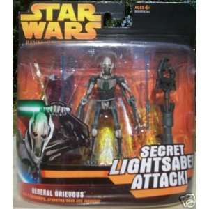   Wars General Grievous Secret Lightsaber Attack Figure Toys & Games