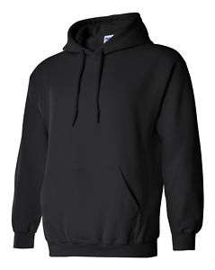Gildan Hooded Sweatshirt, Black, Blank Hoodie (18500)  