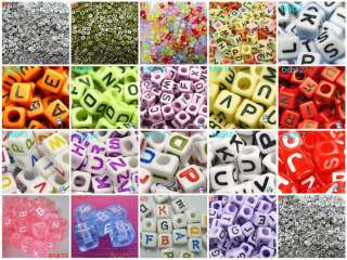   Assorted Acylic Alphabet Letters Loose Craft Beads Fit DIY Jewelry