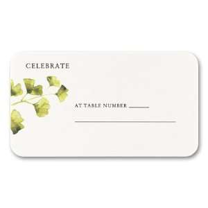  Ginko Bough Rounded Corner Table Card by Checkerboard 