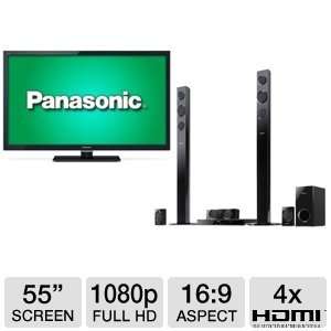  Panasonic TCL55ET5 55 1080p 120Hz 3D HDTV Bundle 