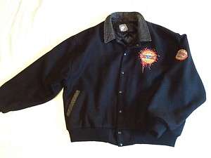   Vintage Black Wool Tour Jacket XL, Use Your Illusion 1991 1992 Tour