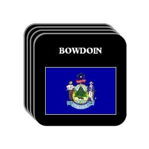  US State Flag   BOWDOIN, Maine (ME) Set of 4 Mini Mousepad 