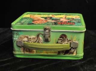 Vintage 1966 TARZAN Lunchbox W/ Tin Thermos Aladdin  