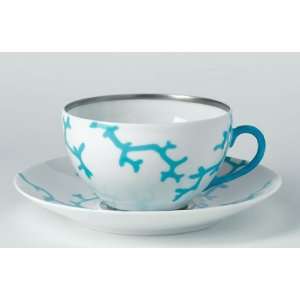  Raynaud Cristobal Turquoise Breakfast Cup Kitchen 