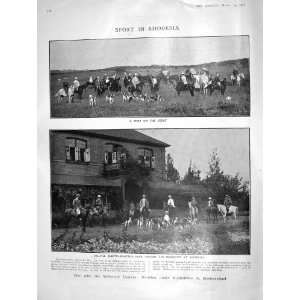   1908 SPORT RHODESIA SALISBURY HUNTING MOROCCO TAUPIN
