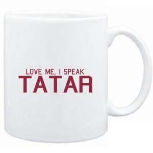  Mug White  LOVE ME, I SPEAK Tatar  Languages