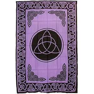    Triquetra Charmed Purple Bedspread Tapestry 
