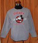disney mickey mouse gray sweatshirt sweater mens small $ 34 95 time 