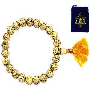   MALA ~ Prayer Beads Bracelet w/ Buddhist Mantra Mala Bag Arts, Crafts