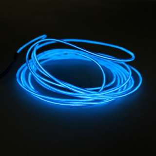 3m 3Meter EL Wire Neon Blue Glow Light USB Inverter #1  