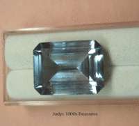 SYNTHETIC SPINEL BLUE EMERALD CUT 20x15x9mm. 23.34ct.  