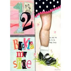 Buckle My Shoe   Girl Canvas Reproduction