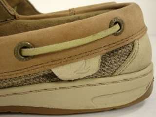   TOP SIDER SZ 8.5, 8 1/2 M TAN BLUEFISH BOAT DECK SHOES LOAFERS  