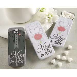  Mint to Be Bride and Groom Slide Mint Tins with Heart 