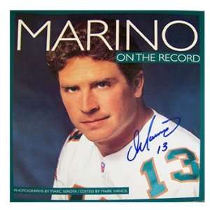  Autographed Marino Picture   biography Book On The Record 