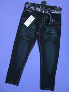 Boys Kool Look Crease Faded Denim Jeans 3 12 yrs NEW  