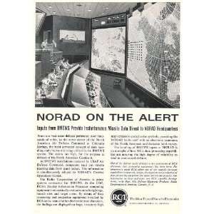  1961 BMEWS Data Input NORAD Headquarters RCA Print Ad 