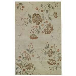    Orchids Cream Hand Tufted Viscose Rug 8.00 x 11.00.