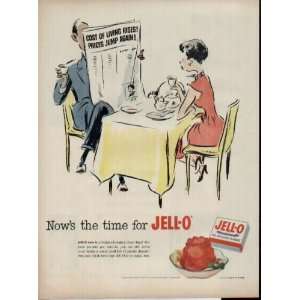 At the Breakfast Table, Nows the time for JELL O.  1952 JELL O 