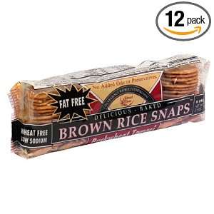 Brown Rice Snaps, Buckwheat Tamari, 3.5 Ounce Packs (Pack of 12)
