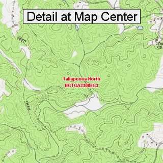  USGS Topographic Quadrangle Map   Tallapoosa North 