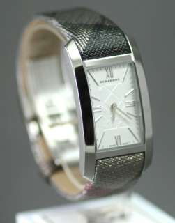 BURBERRY RECTANGLE FACE, NOVA BAND WATCH BU1114, NEW IN BOX NEW STYLE 
