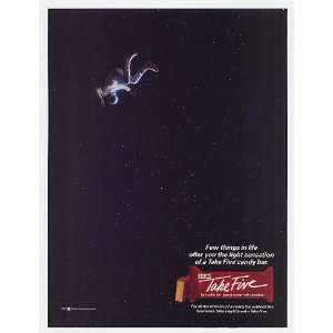  1985 Hersheys Take Five Candy Bar Astronaut Print Ad 