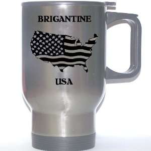  US Flag   Brigantine, New Jersey (NJ) Stainless Steel Mug 