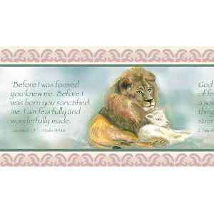 Lion and the Lamb Cream Wallpaper Border by Writings on the Wall