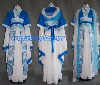 China Dynasty Kimono dress Festival Maßanfertigung blue  