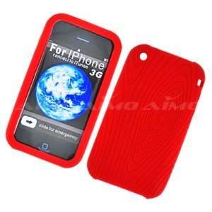  Apple iPhone 3G 2nd Gen Red Silicone Skin Cover Case #3 