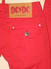   CHINO JEANS SZ 38 ITALY X 33 INSEAM RED SKINNY STRETCH BOOTLEG