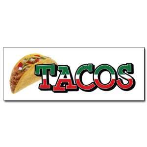  36 TACOS 1 DECAL sticker taco stand cart mexican 