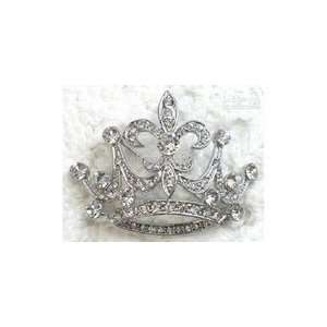  Crystal Rhinestone Crown Broch Pin Princess Crown Pin 