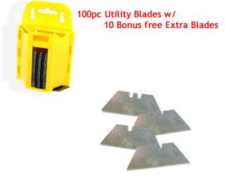 100pc Utility Blades w/ 10 Bonus free Extra Blades  