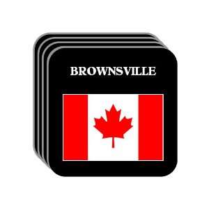  Canada   BROWNSVILLE Set of 4 Mini Mousepad Coasters 
