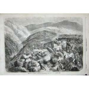  1857French Algeria Attack Kabyles Camp Chasseurs A Pied 