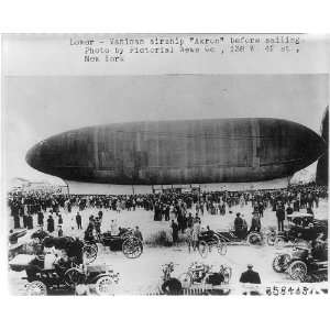  Chester Melvin Vaniman airship Akron Last Flight,1911 