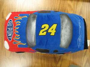 18 x 10 inch, plush Jeff Gordon #24, car pillow  